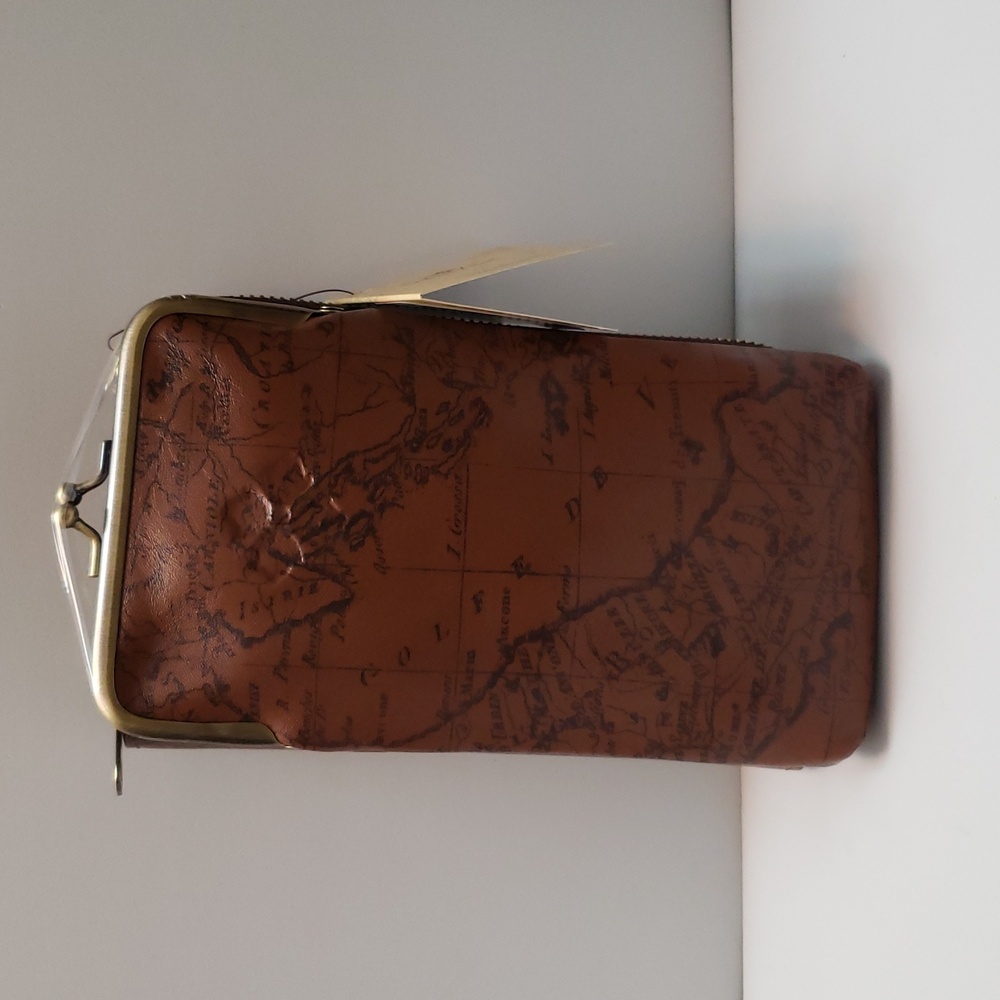Patricia Nash‎ Pretina Frame Sigmaprint Leather Crossbody. NWT.